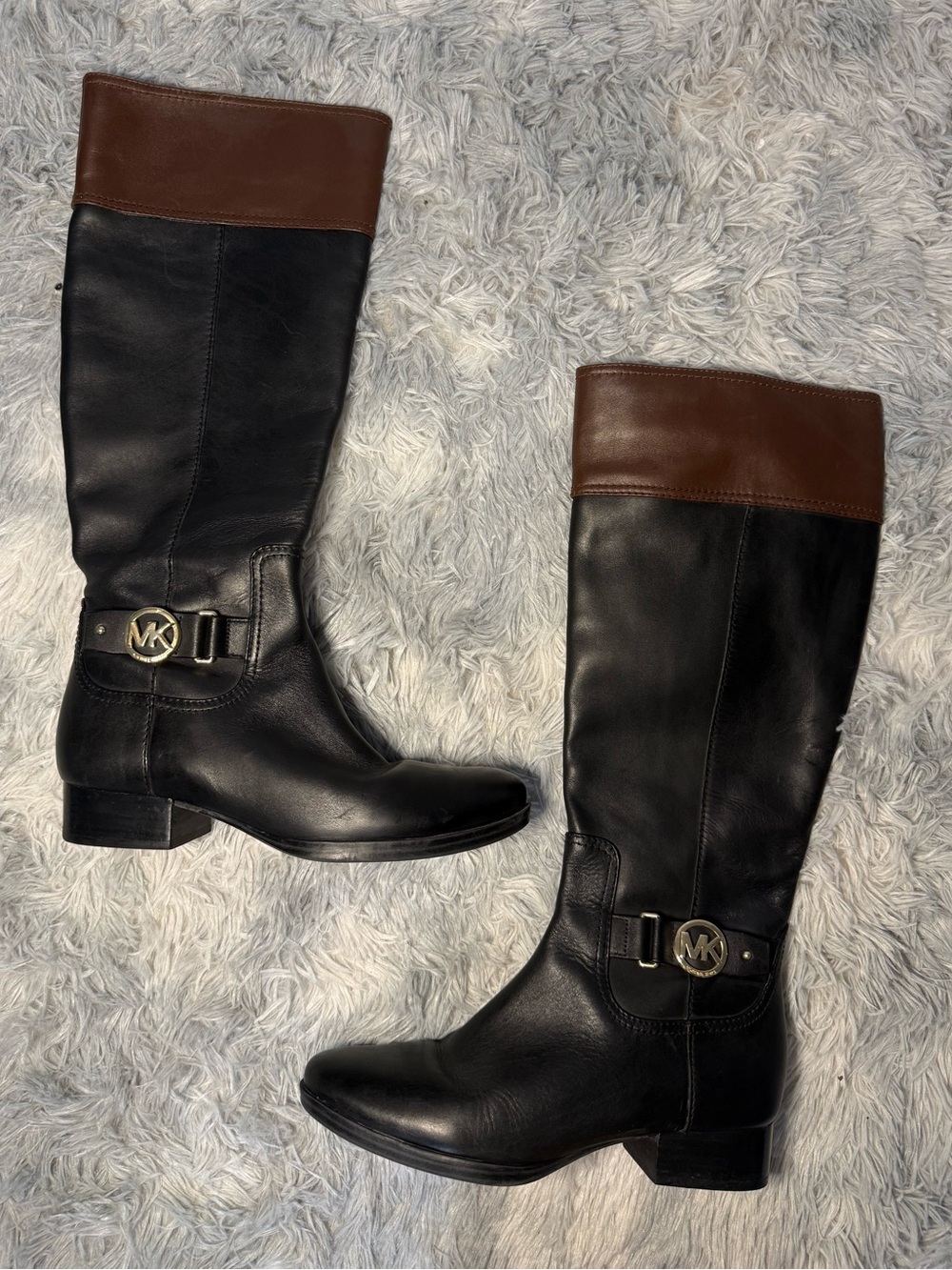 MK Michael Kors Leather Fulton Boots